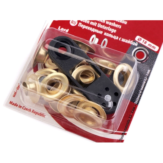 Set ocheți cu dispozitiv de atașare, Ø8 mm - 1 blister | Mimib