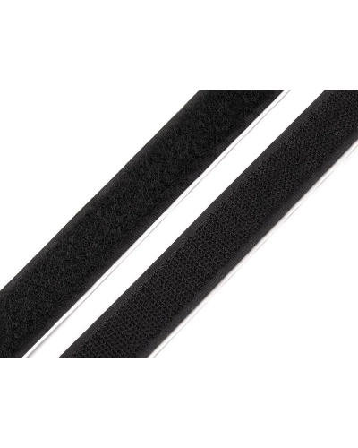 Bandă arici autoadezivă, complet (puf + scai), 20 mm - 25 m | Mimib