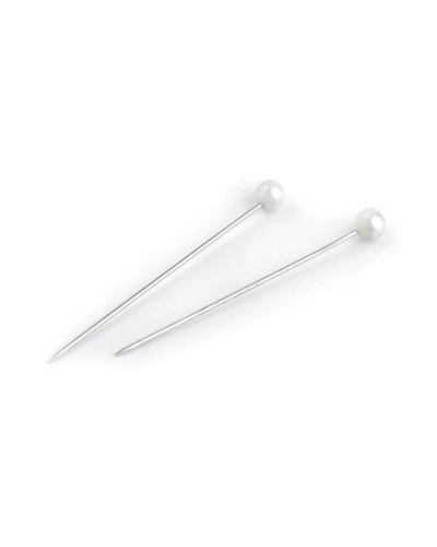 Bolduri cu cap din plastic, sidefate, lungime 38 mm - 1 cutie | Mimib