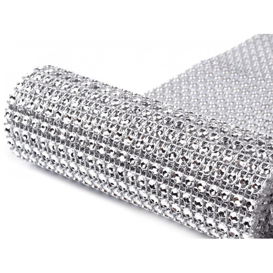 Bandă imitații cristale, lățime 11,5 cm, cal. a 2-a | Mimib