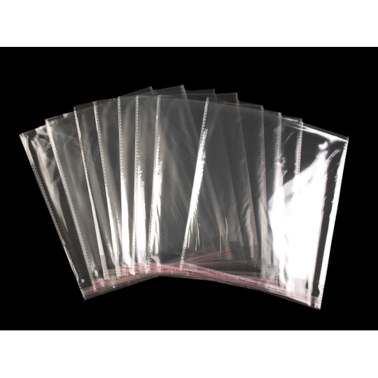 PP vrecko s lepiacou lištou 20x20 cm - 100 ks | Mimib