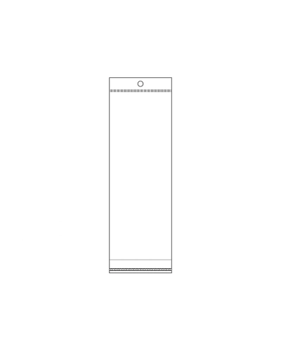 PP vrecko s lepiacou lištou a závesom 7x22 cm - 100 ks | Mimib