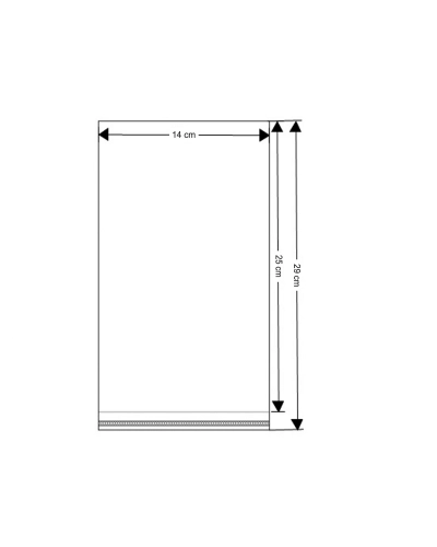 PP vrecko s lepiacou lištou 14x25 cm - 100 ks | Mimib