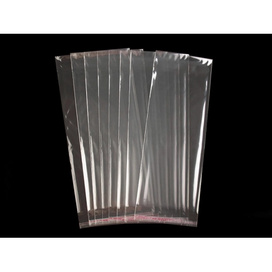 PP vrecko s lepiacou lištou 13x33 cm - 100 ks | Mimib