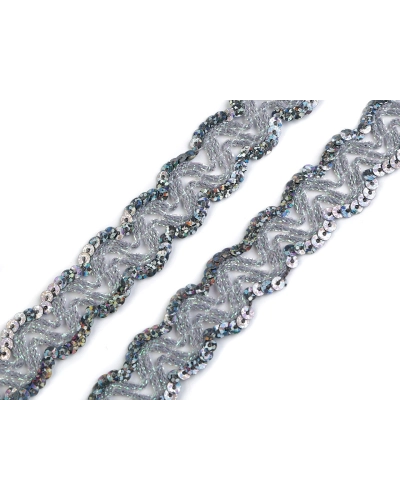 Bandă decorativă cu paiete, lățime 20 mm - 13.5 m | Mimib