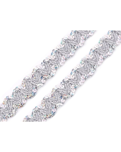 Bandă decorativă cu paiete, lățime 20 mm - 13.5 m | Mimib