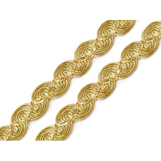 Galon decorativ cu fir metalic, lățime 20 mm - 13.5 m | Mimib