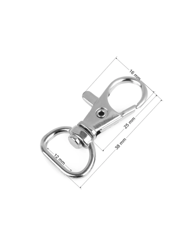 Carabină metalică pivotantă, orificiu 12 mm - 2 buc. | Mimib