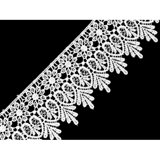 Dantelă guipure, lățime 70 mm - 13.5 m | Mimib