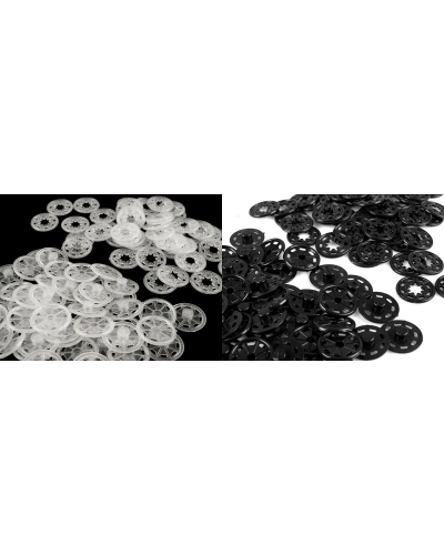 Capse de cusut din plastic, Ø25 mm - 5 pereche | Mimib