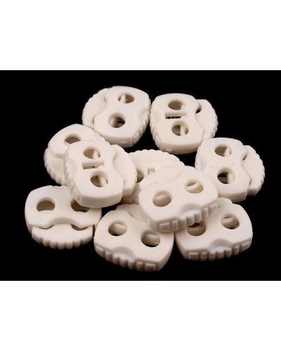 Opritori șnur, 2 găuri, 20x20 mm - 10 buc. | Mimib