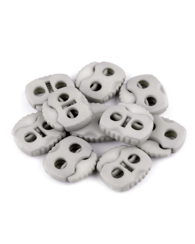 Opritori șnur, 2 găuri, 20x20 mm - 10 buc. | Mimib
