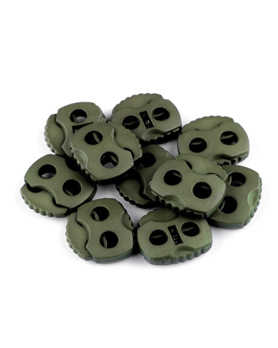 Opritori șnur, 2 găuri, 20x20 mm - 10 buc. | Mimib