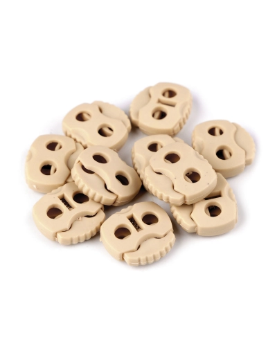 Opritori șnur, 2 găuri, 20x20 mm - 10 buc. | Mimib