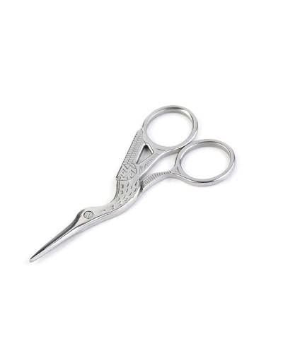 Foarfecă pentru broderie, model barză, lungime 9,5 cm - 1 buc. | Mimib