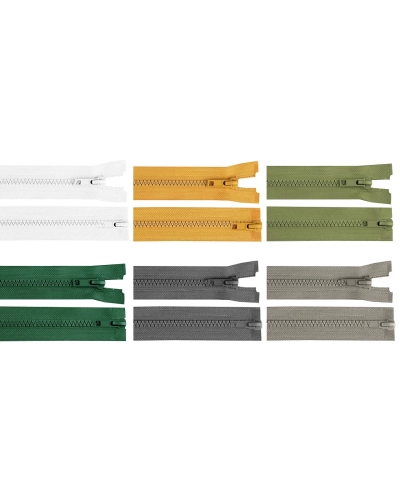 Fermoar plastic detașabil, două cursoare, No 5 lungime 90 cm - 1 buc. | Mimib