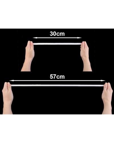 Bielizňová guma na karte šírka 12mm - 1 kar. | Mimib