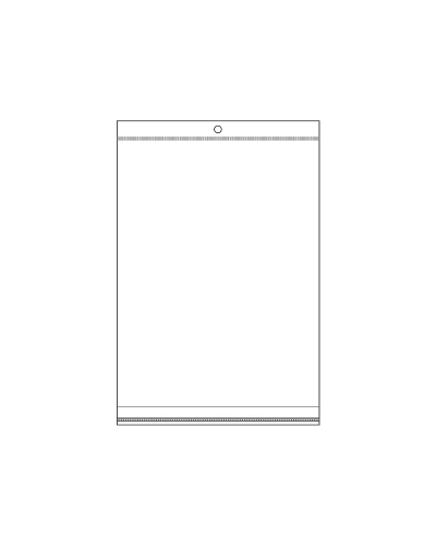 PP vrecko s lepiacou lištou a závesom 17x25,5 - 26 cm - 100 ks | Mimib