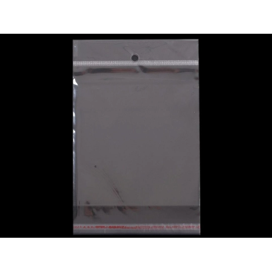 PP vrecko s lepiacou lištou a závesom 13x14 cm - 100 ks | Mimib