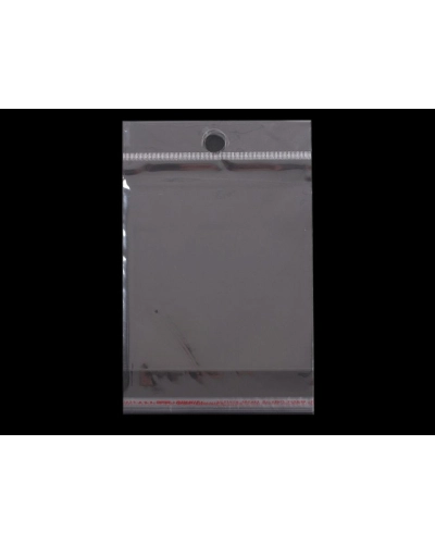 PP vrecko s lepiacou lištou a závesom 8x12 cm - 100 ks | Mimib