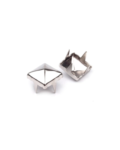 Cvočky na oblečenie z nerezovej ocele 7x7 mm pyramída - 50 ks | Mimib