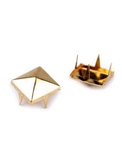 Cvočky na oblečenie z nerezovej ocele 12x12 mm pyramída - 50 ks