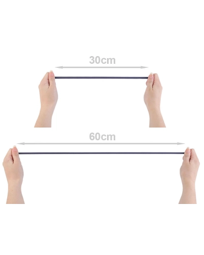 Elastic simplu colorat, lățime 7 mm - 1 card | Mimib