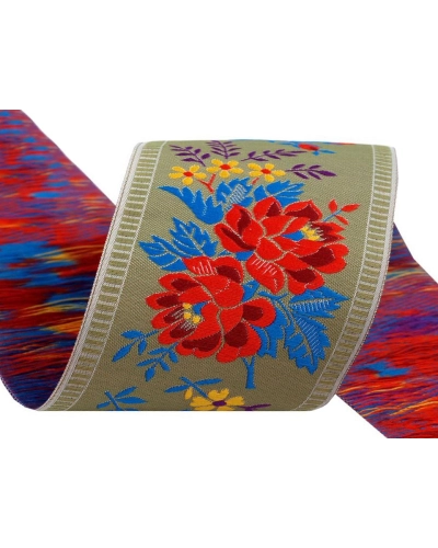 Bandă cu motive tradiționale, lățime 55 mm - 1 m | Mimib