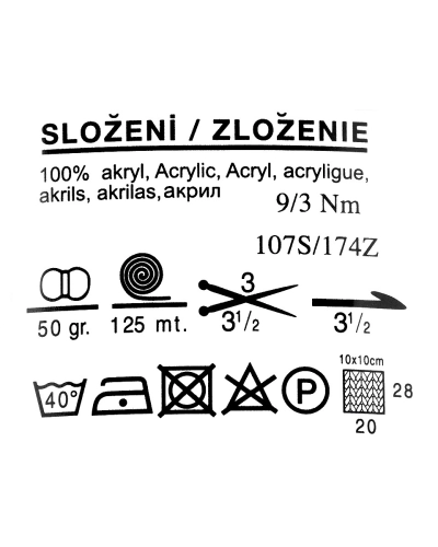 Fir de tricotat Klasik, 50 g - 1 buc. | Mimib
