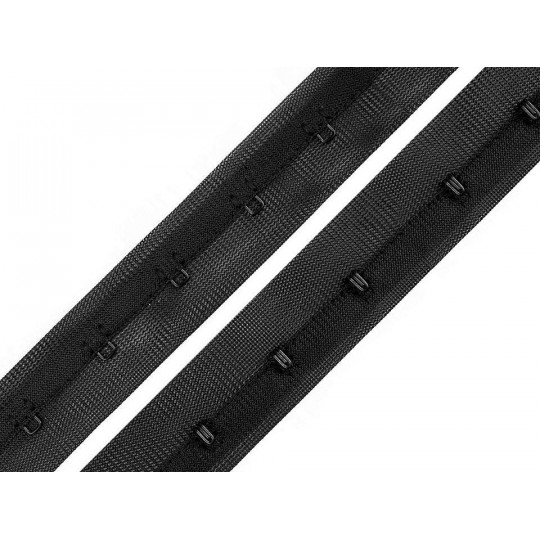 Bandă cu copci pentru confecții textile / corset, lățime 25 mm | Mimib