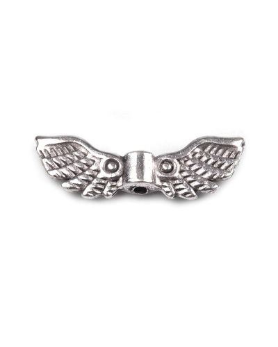 Distanțier bijuterii, model aripi, 7x22 mm - 10 buc. | Mimib
