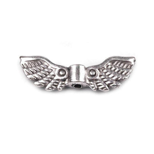 Distanțier bijuterii, model aripi, 7x22 mm - 10 buc. | Mimib