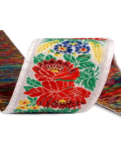 Bandă cu motive tradiționale, lățime 70 mm - 1 m | Mimib