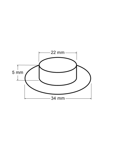 Ocheți metalici, Ø22 mm - 10 pereche | Mimib