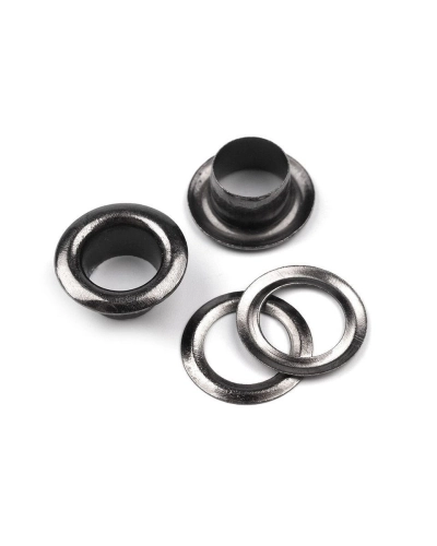 Ocheți metalici, Ø6 mm - 20 pereche | Mimib