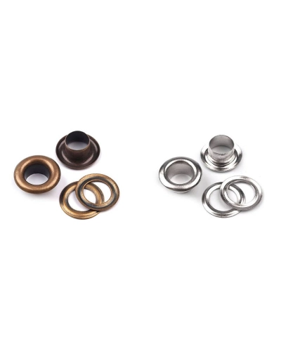 Ocheți metalici, Ø6 mm - 20 pereche | Mimib