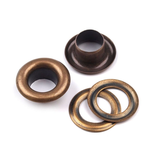 Ocheți metalici, Ø6 mm - 20 pereche | Mimib