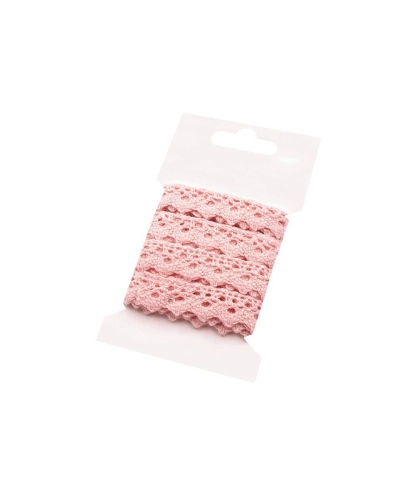 Dantelă bumbac croşetată, lățime 15 mm - 1 card | Mimib