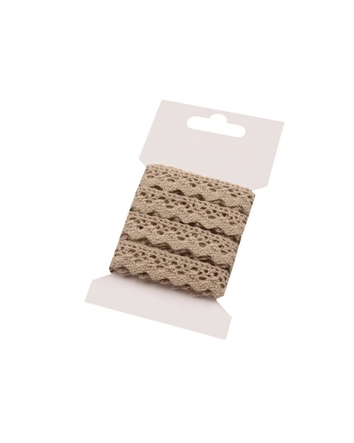 Dantelă bumbac croşetată, lățime 15 mm - 1 card | Mimib