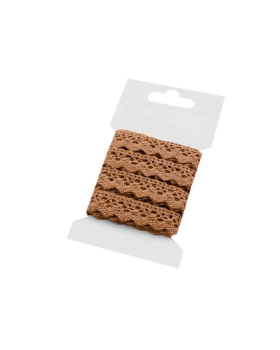 Dantelă bumbac croşetată, lățime 15 mm - 1 card | Mimib