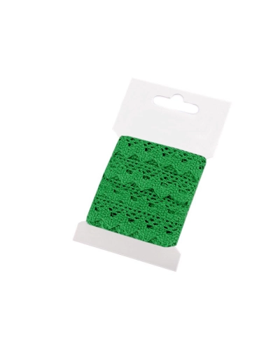 Dantelă bumbac croşetată, lățime 15 mm - 1 card | Mimib