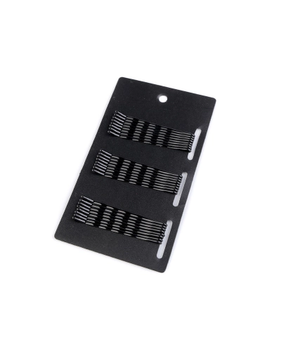 Agrafe păr negre - 1 card | Mimib