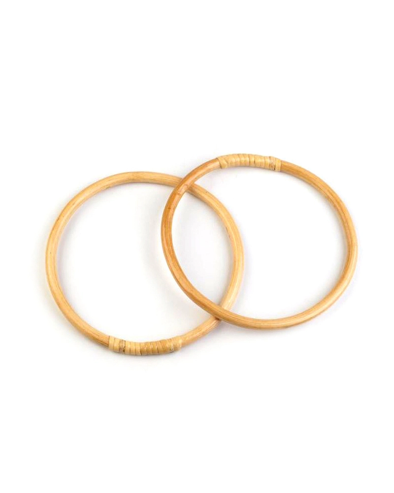 Mânere din bambus pentru geantă, Ø15 cm - 1 buc. | Mimib