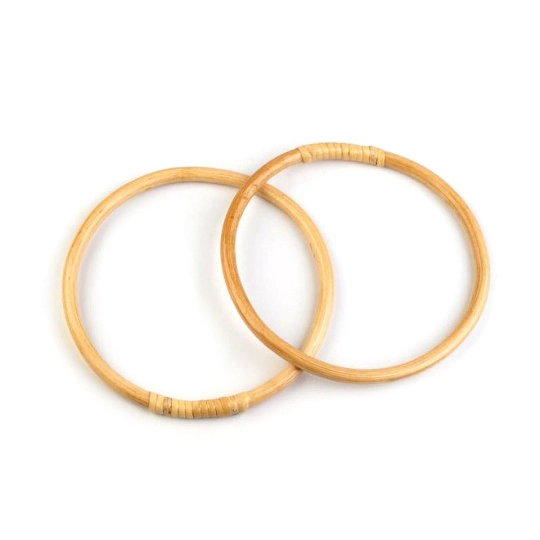 Mânere din bambus pentru geantă, Ø15 cm - 1 buc. | Mimib