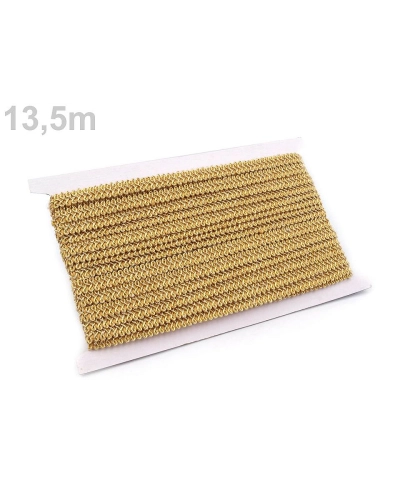 Galon decorativ cu fir metalic, lățime 10 mm - 13.5 m | Mimib