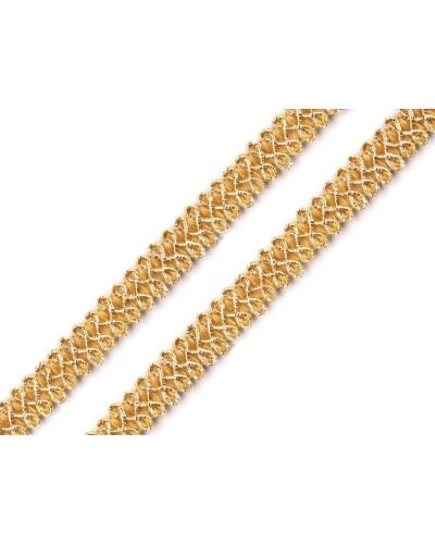 Galon decorativ cu fir metalic, lățime 10 mm - 13.5 m | Mimib