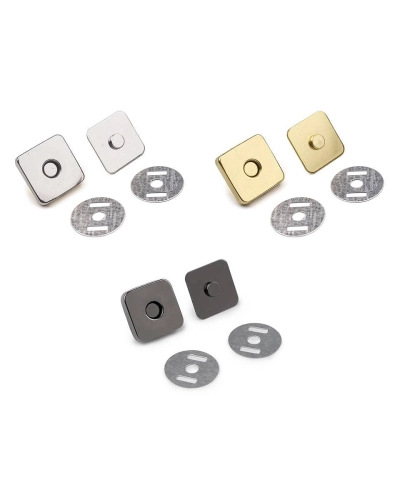 Închizatori / Capse magnetice pătrate, 18x18 mm - 5 set | Mimib