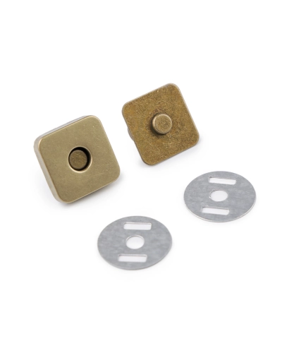 Închizatori / Capse magnetice pătrate, 18x18 mm - 5 set | Mimib