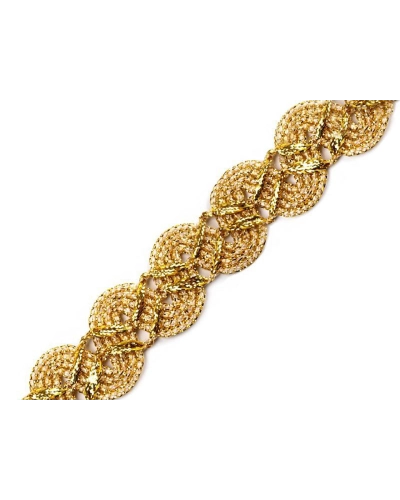Galon decorativ cu fir metalic, lățime 25 mm - 18 m | Mimib