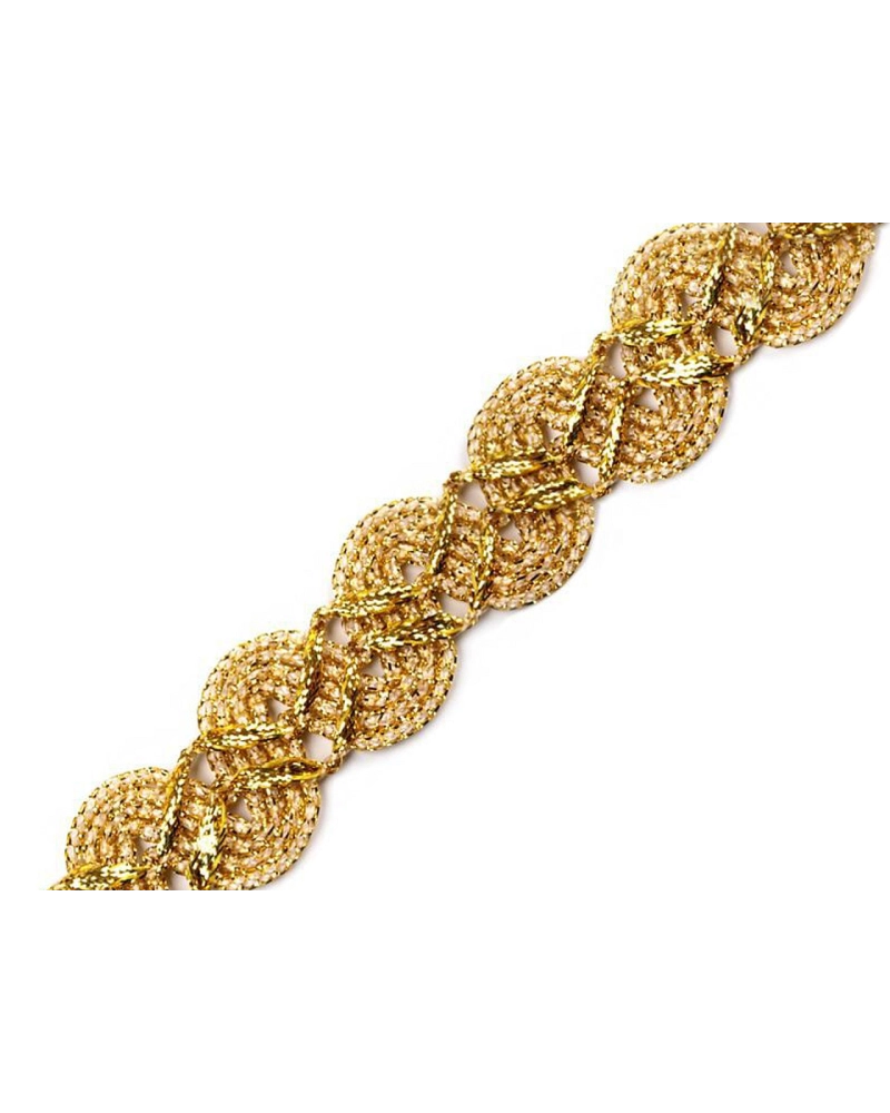 Galon decorativ cu fir metalic, lățime 25 mm - 18 m | Mimib